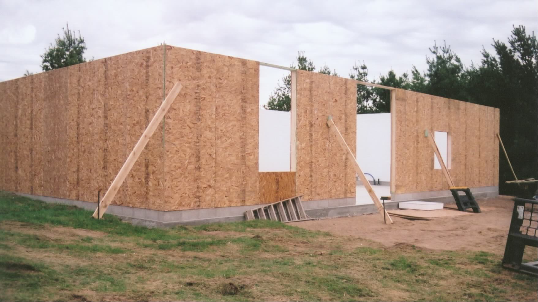 The walls
                  are braced up